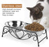 Dog Feeder, Stainless Steel Double Dog Food Bowl, Cat Water Bowls with Feeder Dishes Shelf Stand