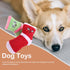2 Pcs Durable Dog Squeaky Toys, Plush Stuffed Socks, Bite-Resistant Chewing Toys for Pet Birthday