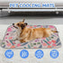 imiBBWQu Summer 27" 22" Cooling Pad Cute Flowers Air-Cushion Fiber Dog Mat Washable Pet Semiconductor Cooling Pad