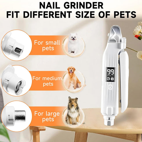 2 1 Trimmers Trimmer in Dog Nail Clippers an Nail Grinder Pet for Dogs Cats Claw Nail Care Tool USB Rechargeable Dogs