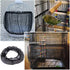 Bird Cage Seed Catcher, Mesh Guard Netting, Bird Cage Seed Guard Skirt for Round Square Cages (Black)