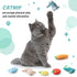 Gejoy 20 Pieces Catnip Toys for Indoor Cat Plush Kitten Cat Chew Toys Catnip Kitten Entertaining Interactive