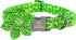 Lionheart Glory Green Dog Collar - Flower Print for Large Dogs, Cucumbers Spring Collar with Bows
