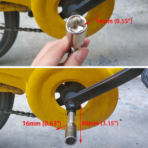 Senzeal Bike Crank Puller Tool, Pedal Crankset Bottom Bracket Removal Repair Kit