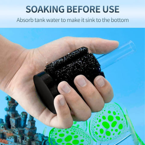 10 Pawfly Aquarium Sponge Filter, Small Fish Foam Filter with Tubing Suction Cup Check Valve Connector and Control
