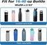 32 40 oz 2 AceTreker Water Bottle Carrier with Strap, Neoprene Water Bottle Sleeve Bag with Pockets Insulated Flask