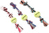 Mammoth Flossy Chews 12” Tug Toy with Standard Tennis Ball - Interactive Rope Toy for Medium Dogs