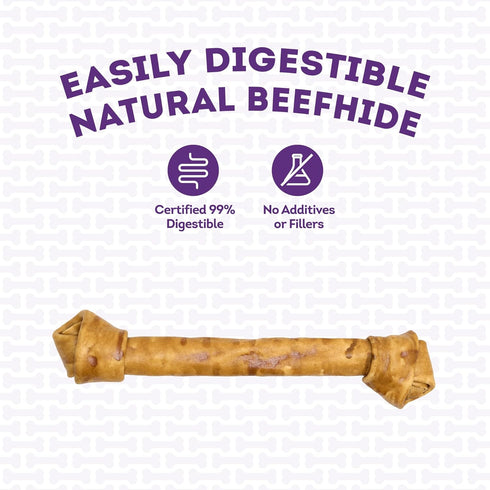 USA Beefhide Bones 15-17" Dog Chew Treats, Chicken Flavor, 1 Count/1 Pack