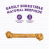 USA Beefhide Bones 15-17" Dog Chew Treats, Chicken Flavor, 1 Count/1 Pack