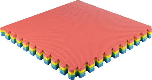 Stalwart 4-Pack 16 EVA Foam Mat Tiles - SQ FT Interlocking Padding for Playroom or Gym Flooring - Workout Mat or Baby