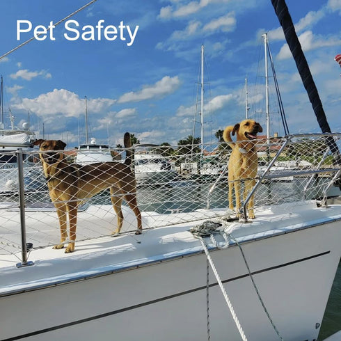 Length-30 Boat Safety Lifeline Netting,Boat Netting Feet Safe Banister Railing Nettings,Nylon Net.Keeping Kids, Crew