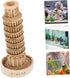 Amosfun 3pcs Leaning Tower of Pisa Model Resin Decoration Tower Collectible Figure Fish Tank Landscape Architecture Building Model Fish Tank Tower Model Italian Decor Italy Aquarium Travel by Amosfun