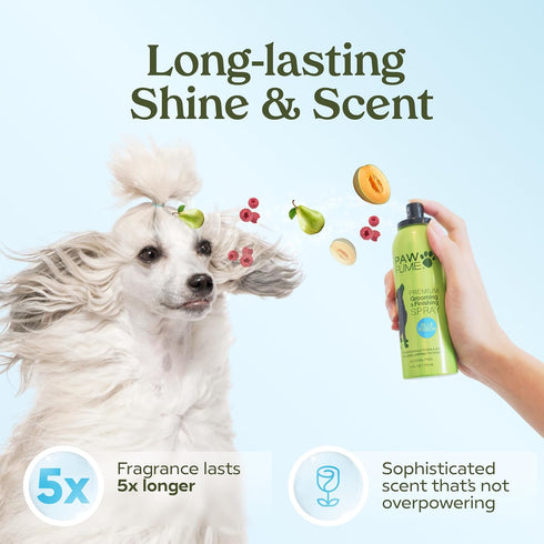 PAWFUME Premium Grooming Spray Dog Deodorizer Perfume - Long Lasting Cologne Spray for Dogs (Blue Ribbon, 2-Pack)
