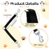 4 Pieces No Tangle Dog Leash Couplers Black Double Clip Leash for Dogs Two Clasp Dog Double Leashes 0.6 Inch Wide Heavy Duty Nylon Leash Splitter for Large Dogs Pet Walking Supplies, 4 Inch