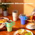 2PCS 14oz 12oz NiHome Silicone Dual-Handle Tumbler Grip Compatible with Stanley Tumblers, Accessories Handle Fit