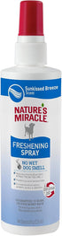 Nature's Miracle Freshening Spray for Dogs, Freshens Coat Between Baths, Neutralizes Odors, Sunkissed Breeze, 8 Ounces