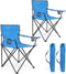 HaSteeL Foldable Camping Chair Set of 2, Folding Camp Chairs & Carrying