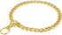 Mogoko Stainless Steel Dog Choke Chain Collar, Puppy Metal P Chain Slip Collar for Training Walking (Gold; 3.0mm; 20.0