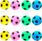 Meric CoCoo 1.5-Inch Soft Foam Cat Soccer Balls, Bouncy & Lightweight, Interactive Indoor Play Toys for Kittens & Cats,