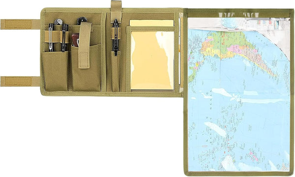 Kosiabte Map Case, Tactical Notebook, Multifunctional Weatherproof Map Case for Outdoor Activities