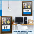RattanView 3 1 17 12.5 Inch Medal Display Frame Shadow Box in Marathon Medal and Photo Display Frame Case x Wood Award