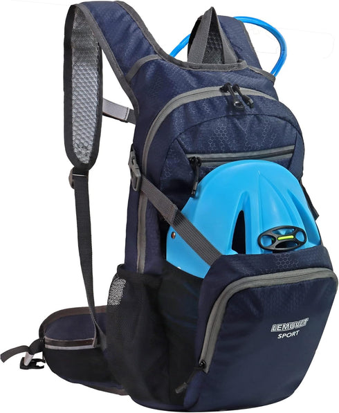 Lightweight Waterproof Hiking Daypack, 15L Durable Backpack for Skiing, Snowboarding, Running