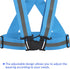 Reflective Vest, Adjustable Strip, High Visibility Safety Reflector Tape for Cycling Running Night Walking, Light Blue