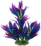 CNZ Aquarium Decor, Artificial Plastic Plant Ornament for Fish Tank, Green (10-inch Purple)