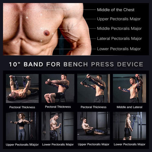 INNSTAR Resistance Bands Accessories, Fitness Handles, Workout Bar for Home Gym Full Body Workout