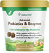 NaturVet Advanced Probiotics and Enzymes Supplement, Plus Vet Strength PB6 Probiotic, 70 Soft Chews Made in the USA