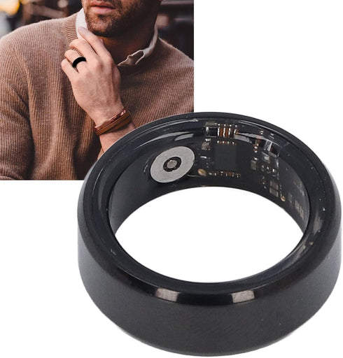 Smart Health Ring, IP68 Waterproof Ultralight Fitness Tracker Ring, Rechargeable Sports Monitor, Sleep Tracking