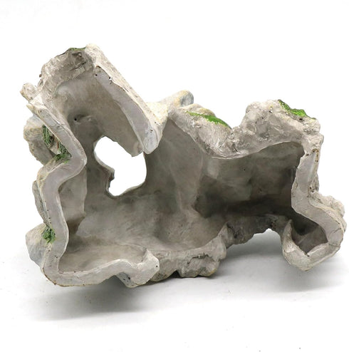 Reptile Cave Hideout Tank Accessories, Aquarium Hideaway Cave Decorations for Amphibians, Betta Fish, Shrimp, Lizards