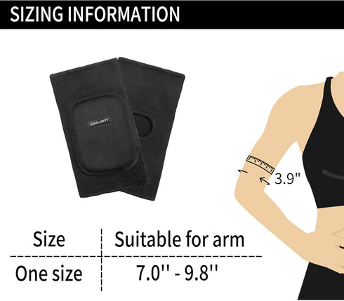 Kids Elbow Pads, Breathable Arm and Elbow Protector for Boys, Girls, Teens, Crashproof Compression Sleeve for Sports