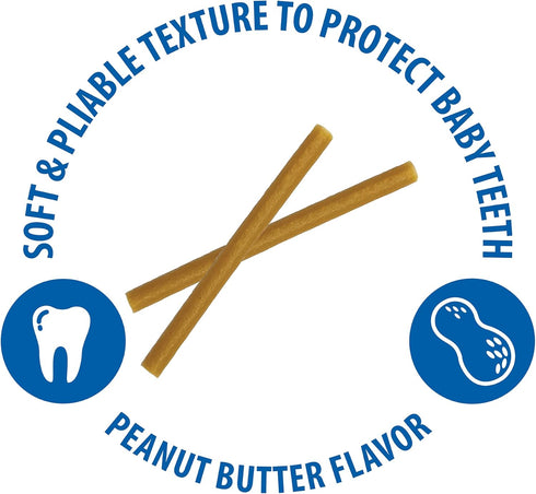 N-Bone Puppy Teething Sticks, Peanut Butter Flavor, 3.74-oz Bag
