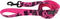 Water & Woods Blaze Patterned Dog Leash, 1" x 6', Neon Pink Tree, Comfortable Handling with Bolt Swivel Snap