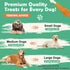 10.6oz, 18-20 Count Dog Treats for Small Dogs, Chicken Wrapped Calcium Bones Rawhide-Free Grain-Free Chews Training