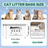 NXPPYY 160 Count 4/5, 10-12 25.19" 15.7" Cat Litter Box Liners for Litter Box Robot Cat Litter Bags for Automatic
