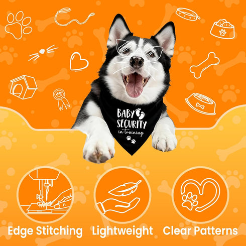 Baby Security in Training Dog Bandana Pet Scarf Pregnancy Announcement Dog Bandanas for Dogs Pet Accessories for Dogs