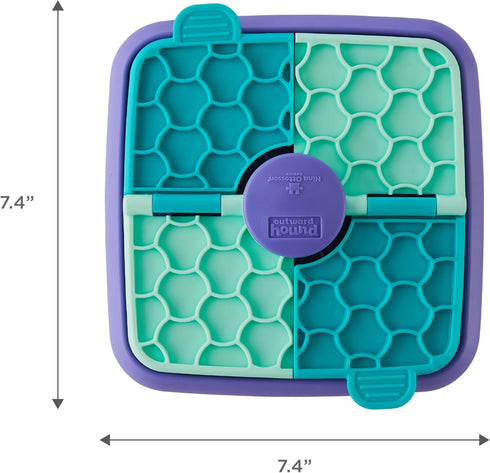 3-in-1 1 7.4 7.4 Outward Hound by Nina Ottosson Lick N Flip Interactive Dog Puzzle Toy, Lick Mat & Slow Feeder Calming