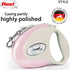 Flexi Style Retractable Dog Leash - 10 ft, Ergonomic, Durable, Tangle Free for Small Dogs, Pink/Rose