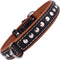CollarDirect Studded Dog Collar - Leather Pet Collars for Dogs - Soft Padded - Brown Black (Black, Neck fit 23" - 26")