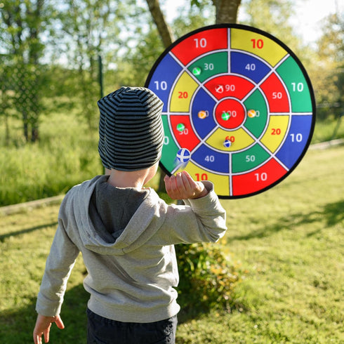 29" Toys Gifts for Kids Boys Daughter Son Birthday Large Dart Board for Kids, Double-Sided Kids Dart Board with Sticky