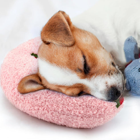 Mity rain Dog Pillow, Ultra Soft Anxiety Relief Pillow for Dogs, High Density Calming Pillow for Joint Relief, Pink