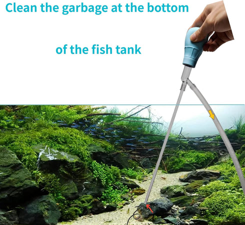 DODO Aqua Mini Aquarium Exchanger, Fish Tank Cleaning and Water Exchanger Siphoning for Small Tanks
