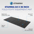 (84-Inch 36-Inch), Stamina Fold-to-Fit Folding Equipment Mat by Black