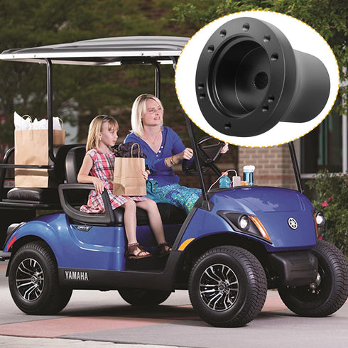 Yamaha Golf Cart Steering Wheel Adapter, Compatible with Yamaha Golf Cart in Black