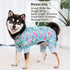 KYEESE Dog Pajamas for Summer, Lightweight Pet Onesie Mesh Pjs for Medium Dogs, Comfy Sun-Protective Flamingo Pattern