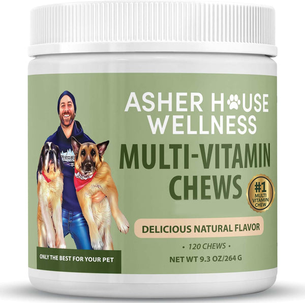 Asher House Wellness Dog Multivitamin Chews - Dog Vitamins and Supplements, Soft