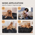 Luciphia Waterproof Blanket for Large Dogs, Washable Reversible Pet Bed Cover, Soft Sherpa Fleece, Grey Small (40" x
