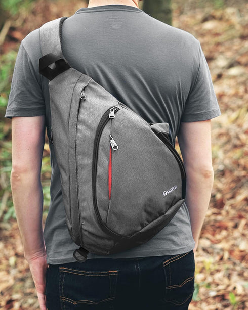 OutdoorMaster Sling Bag, Hiking Daypack, Crossbody Shoulder Chest Backpack for Urban Outdoor Travel